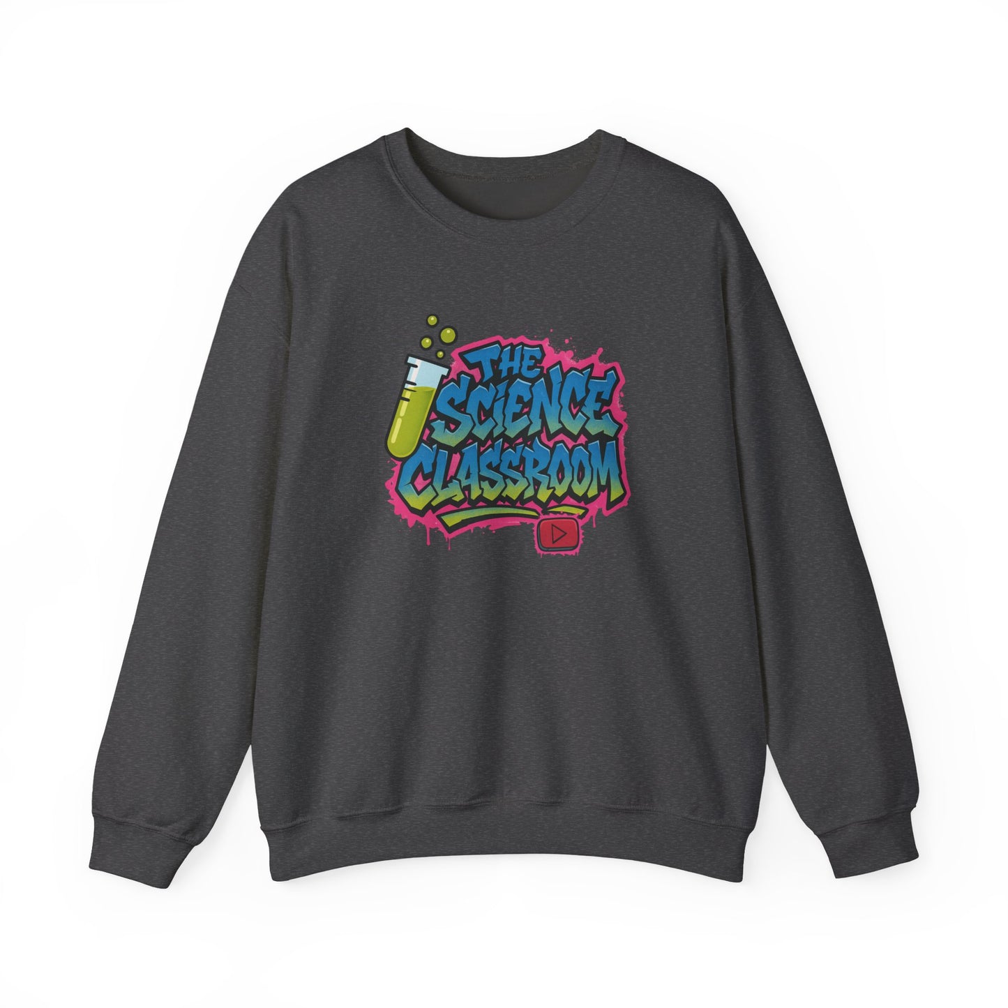 Graffiti Science Classroom ADULT Crewneck Sweatshirt