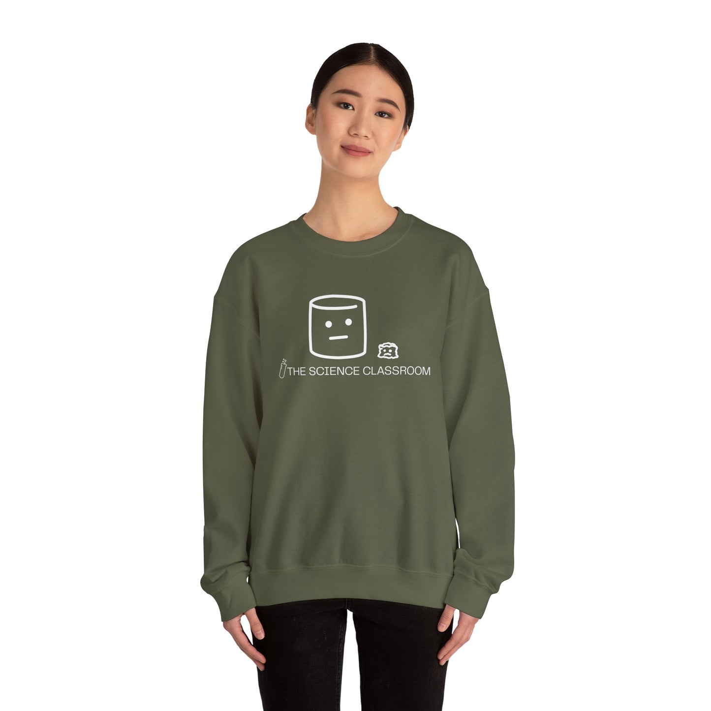 Marshmallow vs Space – Minimalist Science Crewneck
