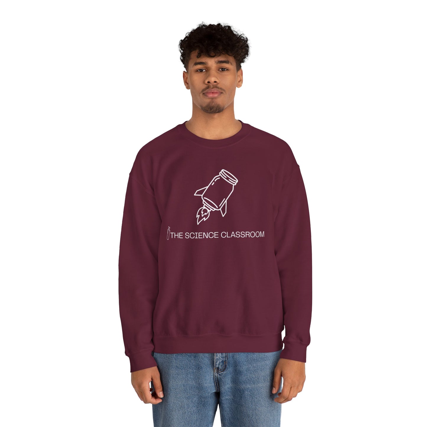 Mason Jar Rocket Crewneck – The Science Classroom
