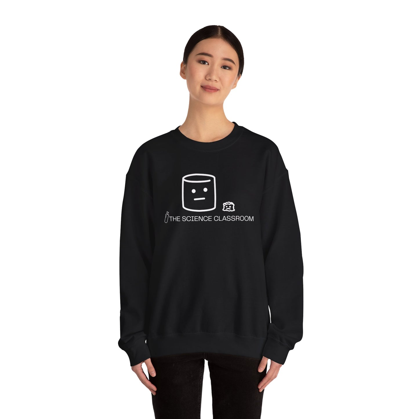 Marshmallow vs Space – Minimalist Science Crewneck