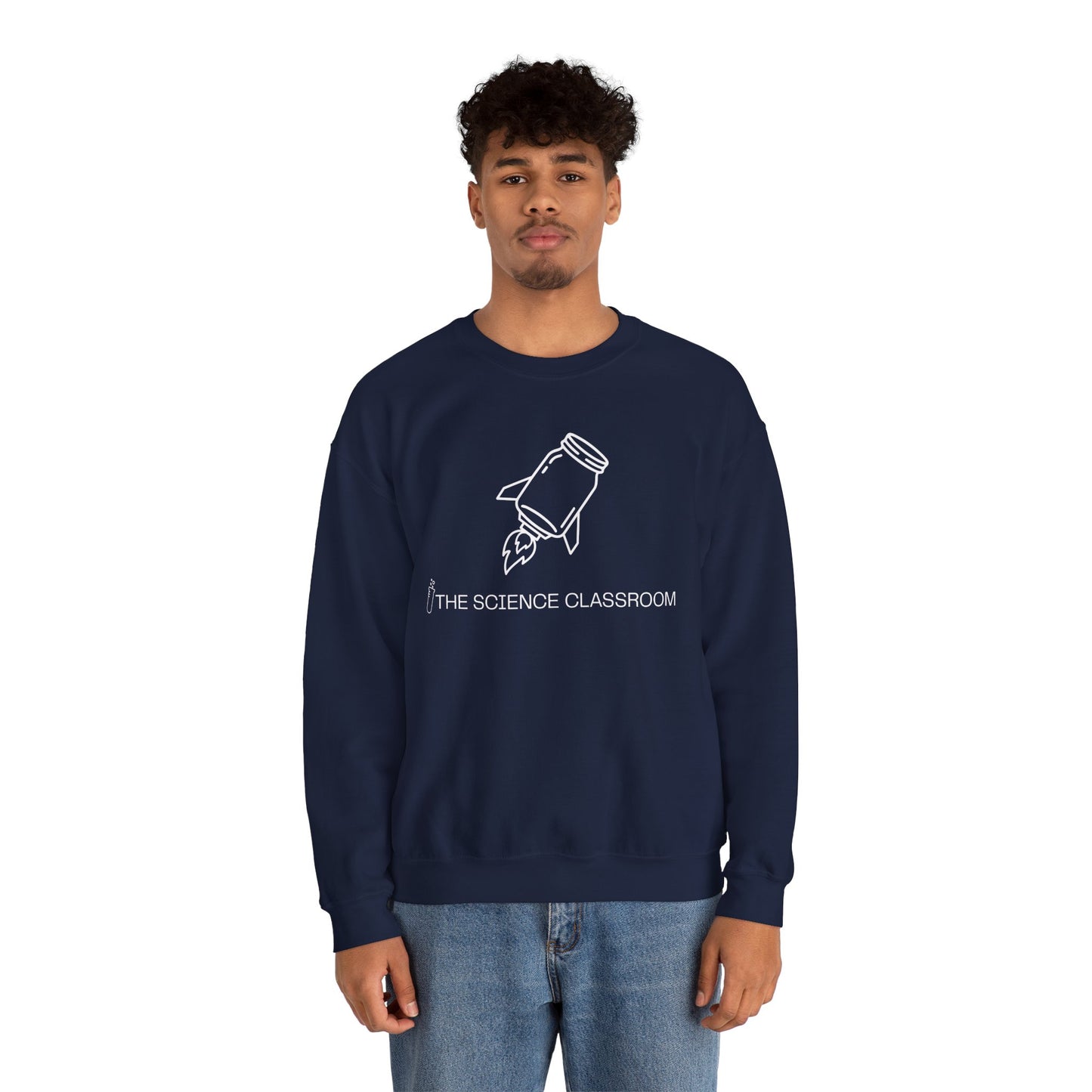Mason Jar Rocket Crewneck – The Science Classroom