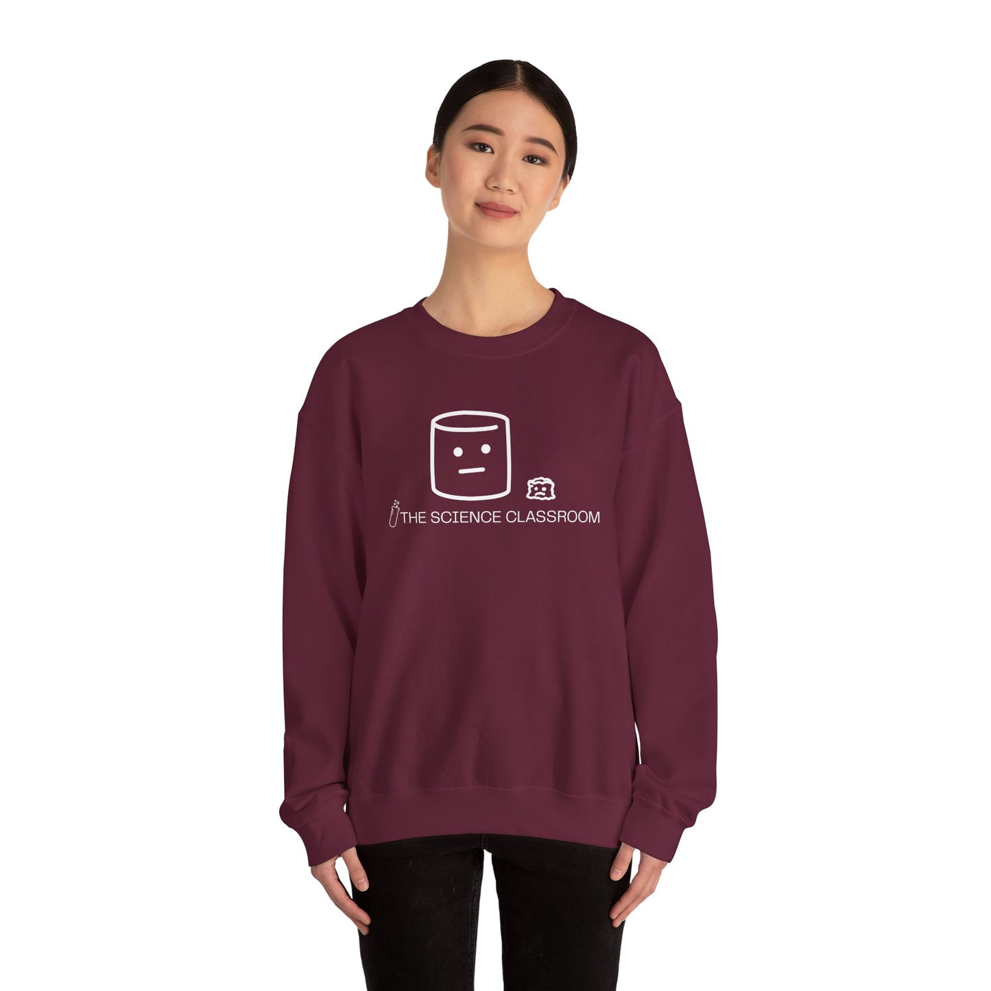 Marshmallow vs Space – Minimalist Science Crewneck