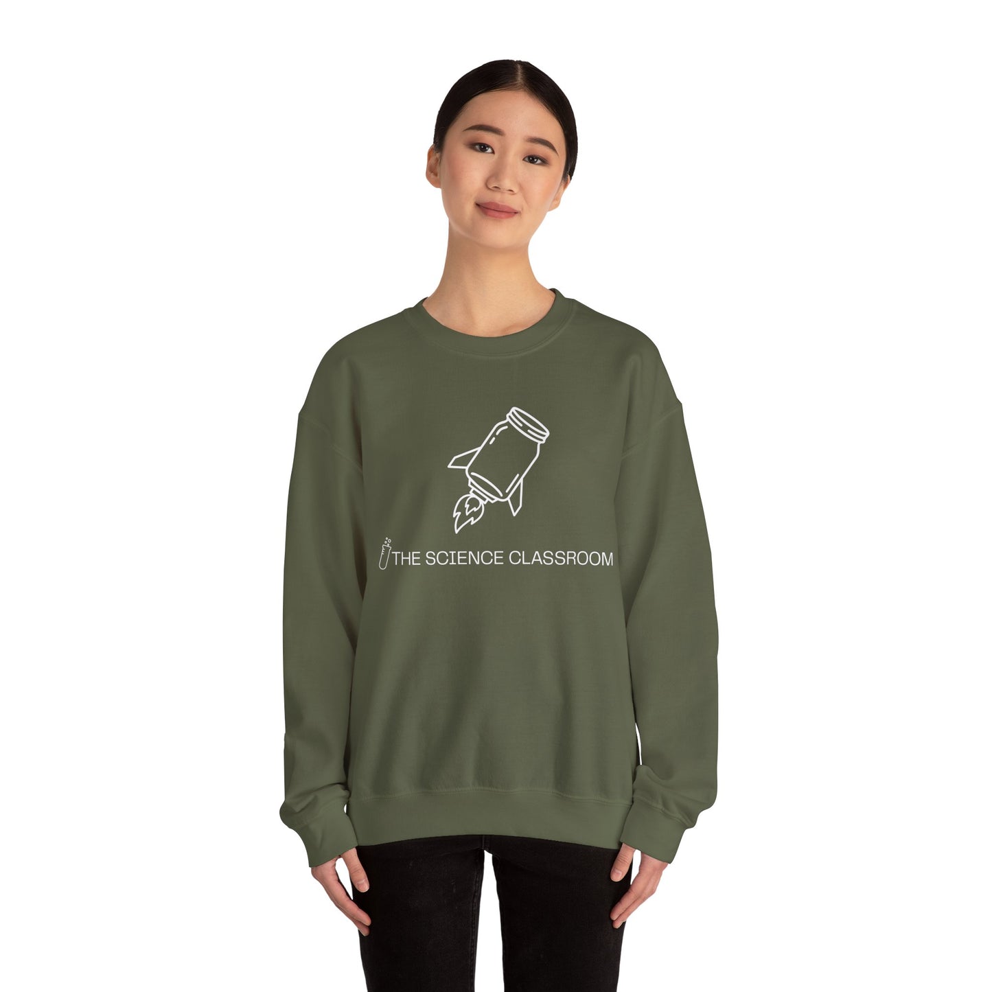 Mason Jar Rocket Crewneck – The Science Classroom