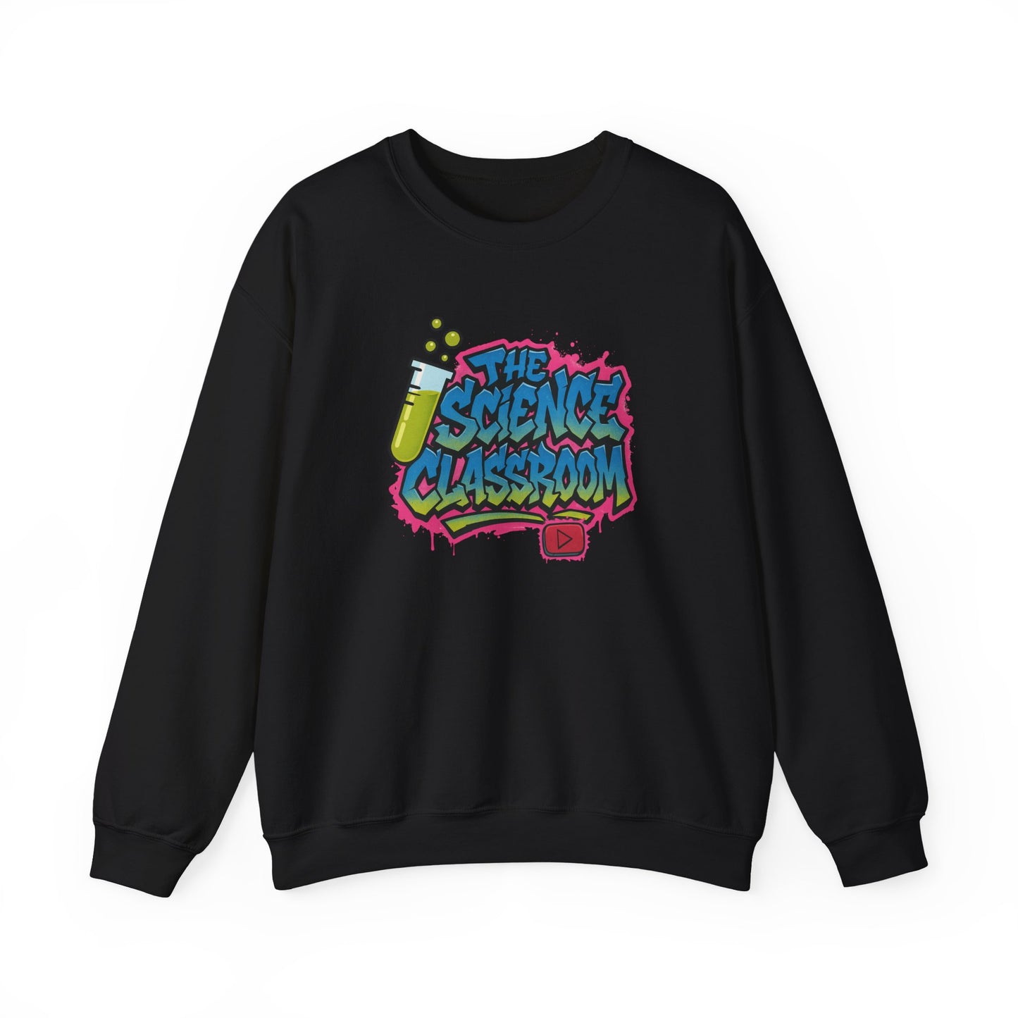 Graffiti Science Classroom ADULT Crewneck Sweatshirt