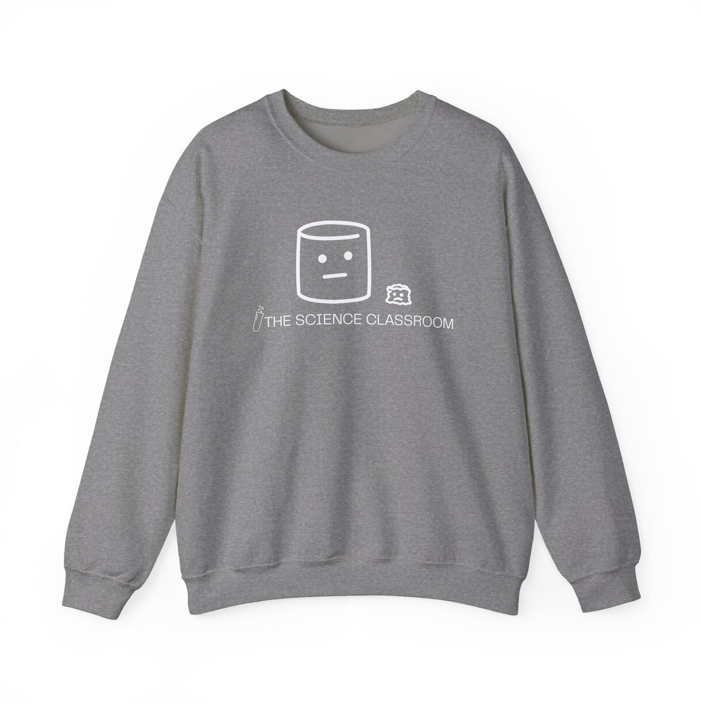 Marshmallow vs Space – Minimalist Science Crewneck