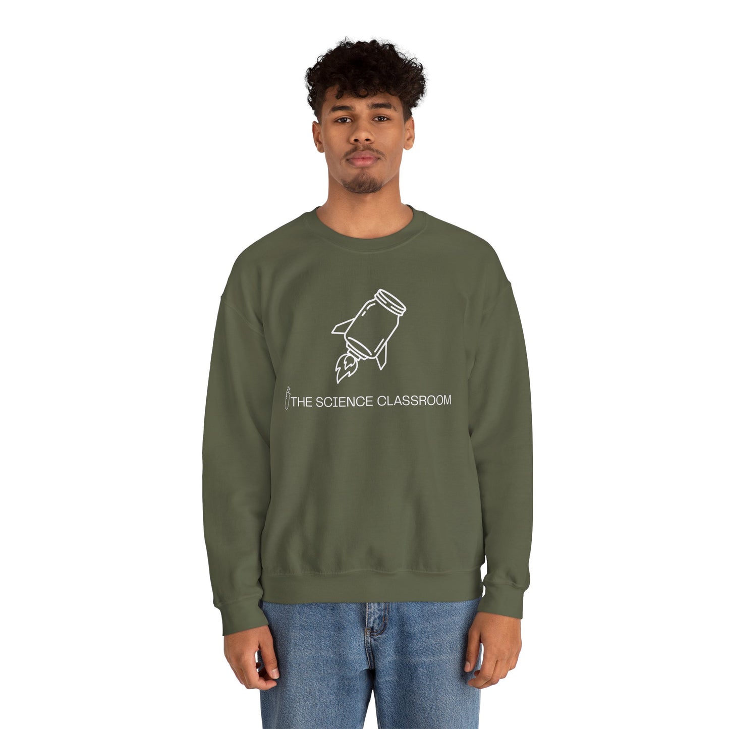 Mason Jar Rocket Crewneck – The Science Classroom