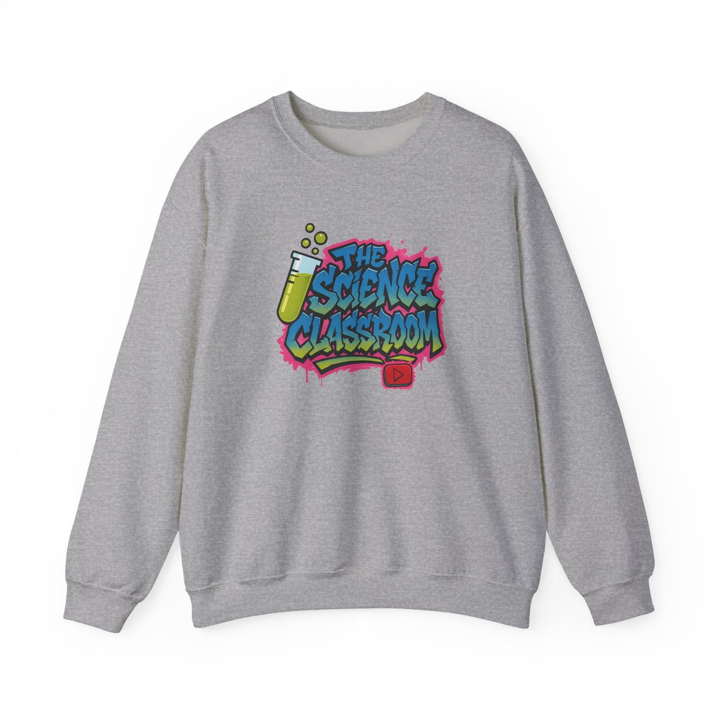 Graffiti Science Classroom ADULT Crewneck Sweatshirt