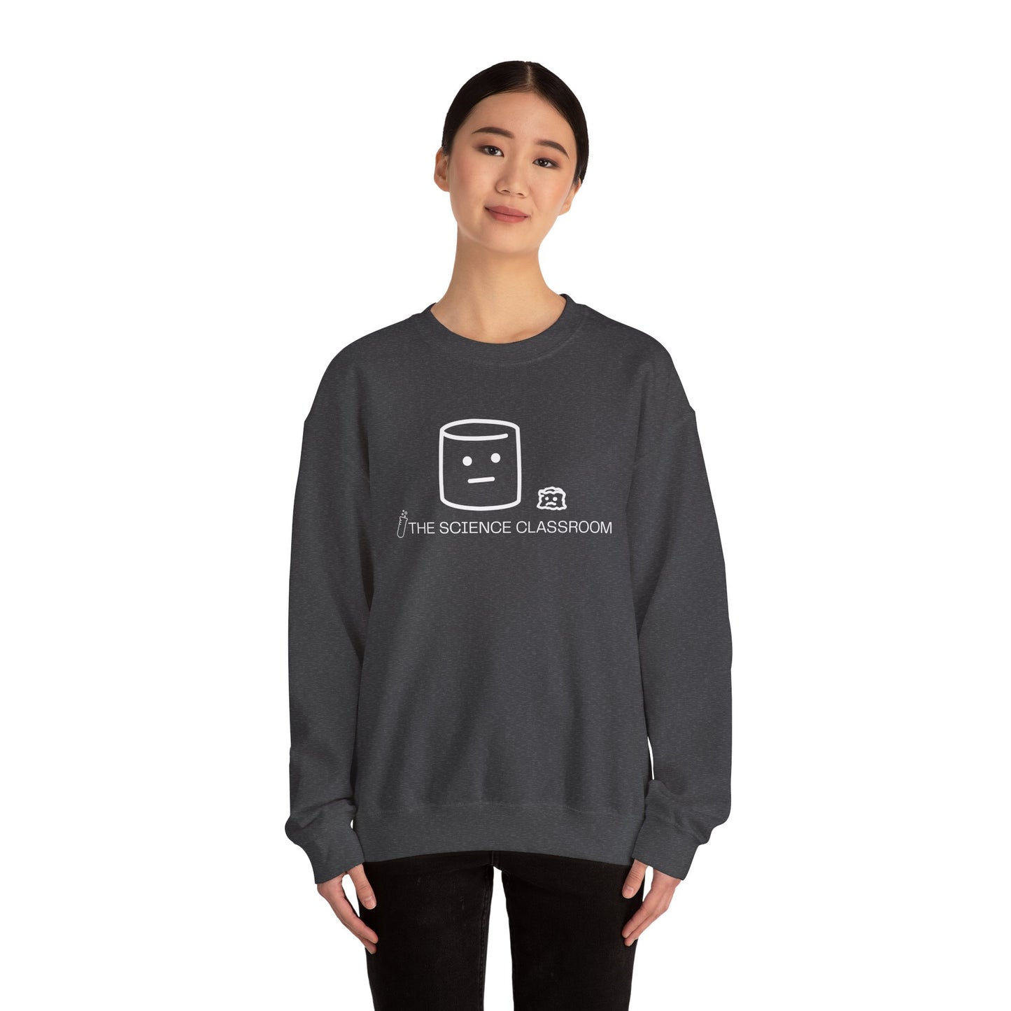 Marshmallow vs Space – Minimalist Science Crewneck
