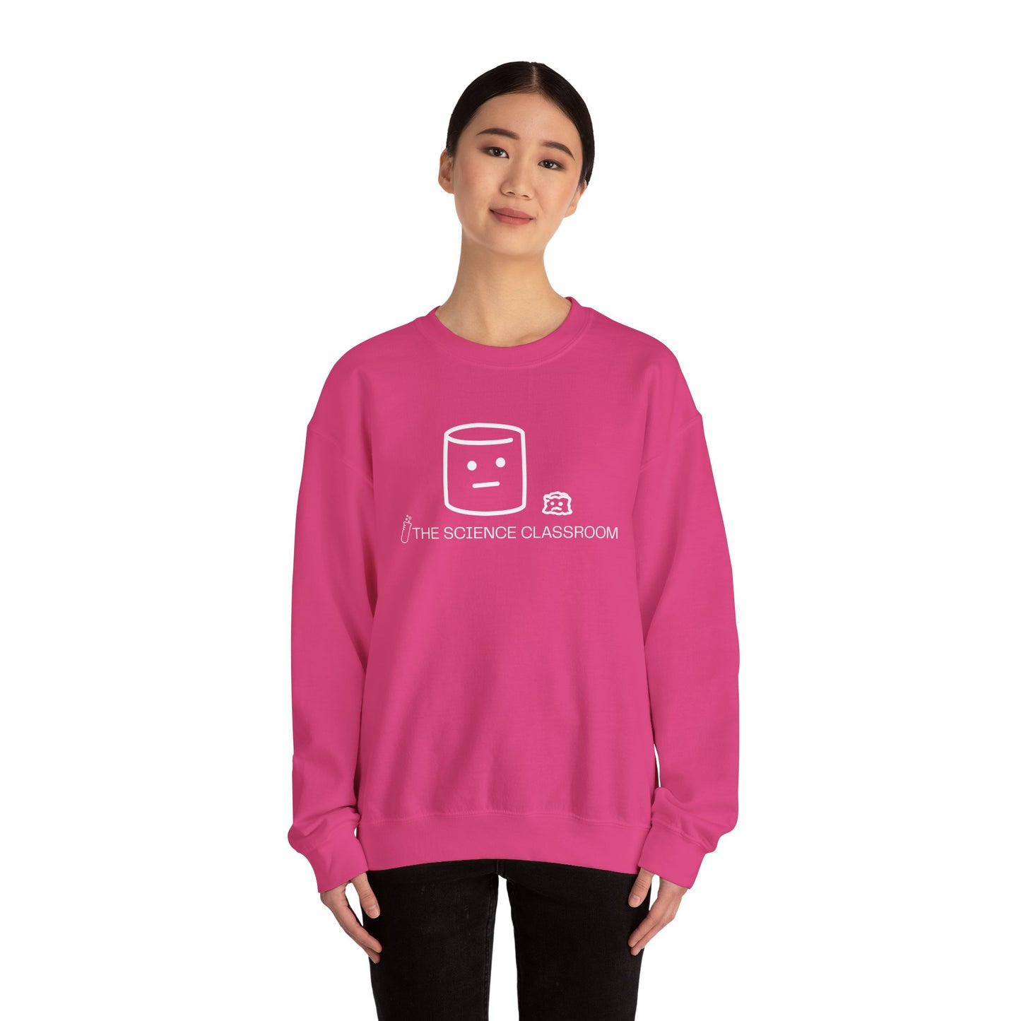 Marshmallow vs Space – Minimalist Science Crewneck