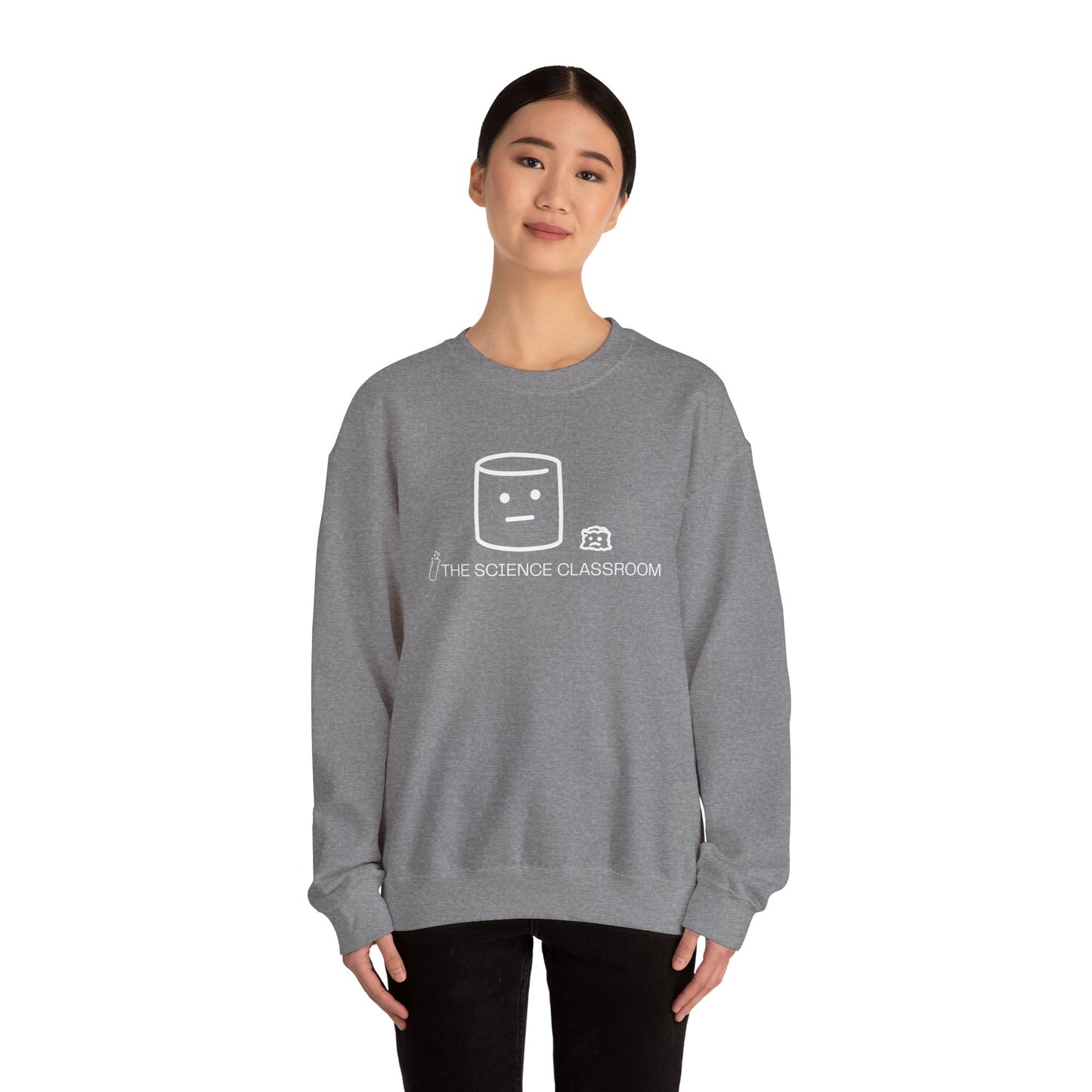 Marshmallow vs Space – Minimalist Science Crewneck