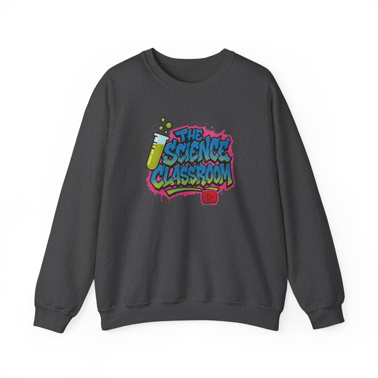 Graffiti Science Classroom ADULT Crewneck Sweatshirt