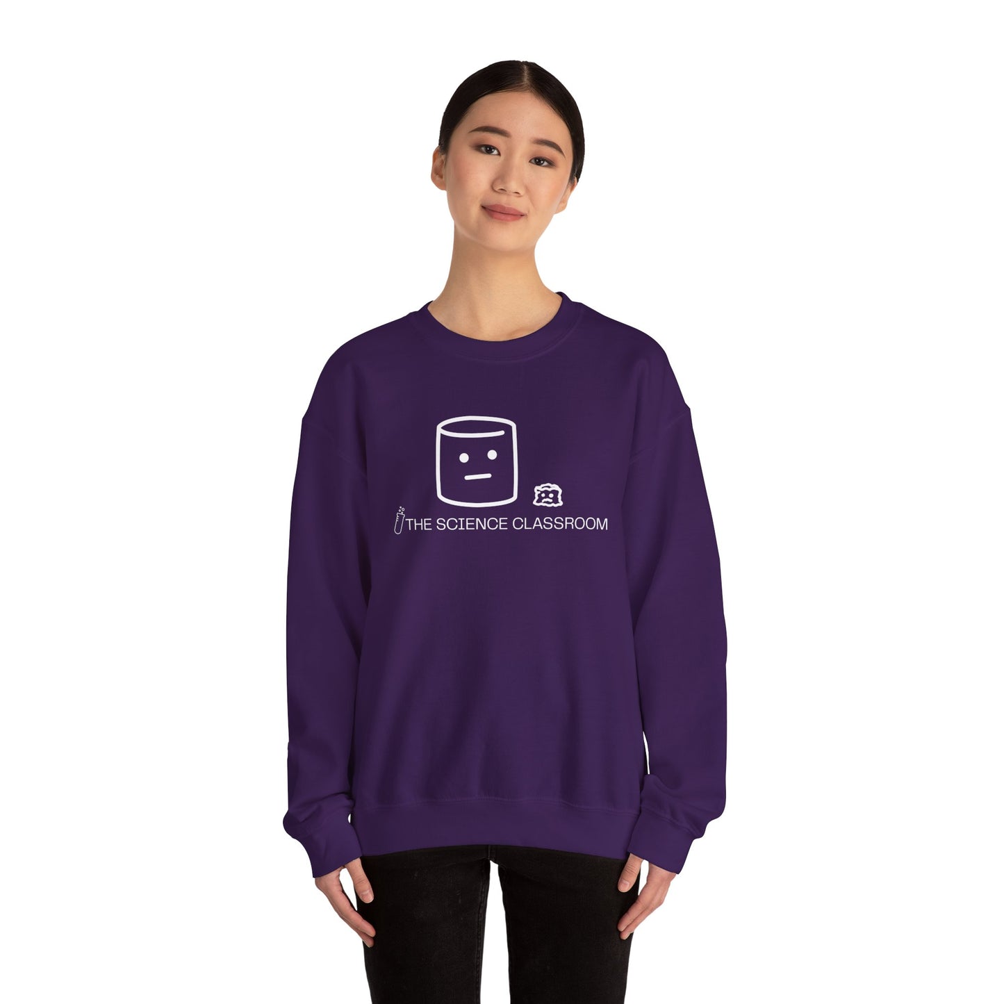 Marshmallow vs Space – Minimalist Science Crewneck