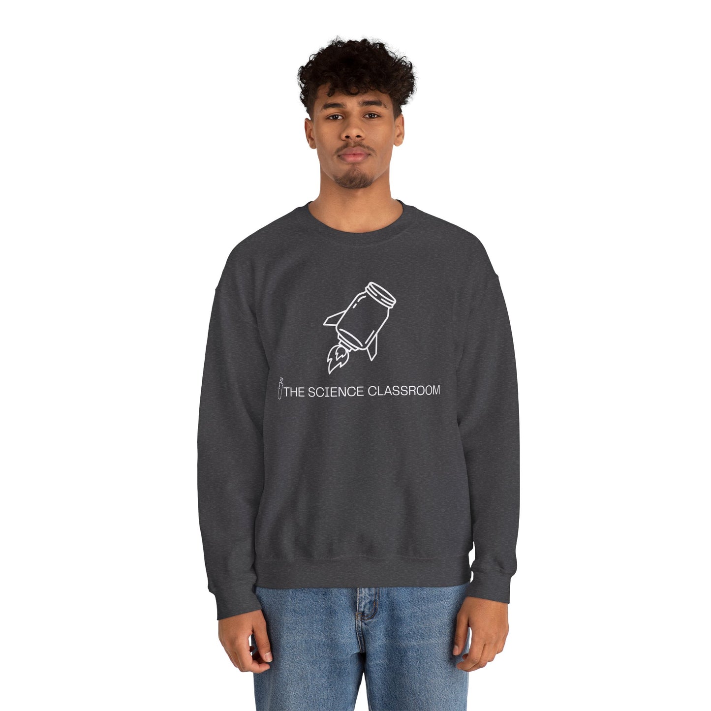 Mason Jar Rocket Crewneck – The Science Classroom