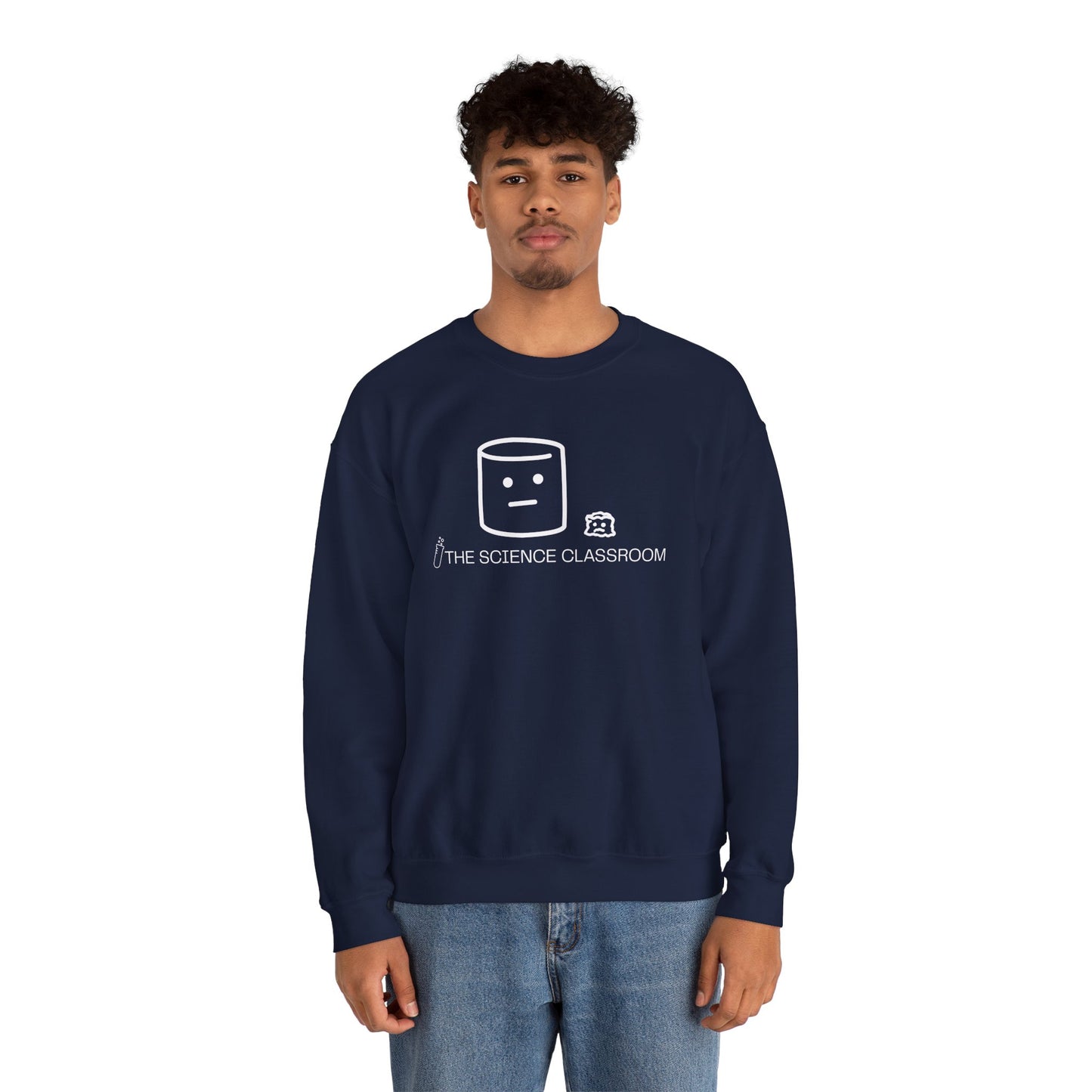 Marshmallow vs Space – Minimalist Science Crewneck