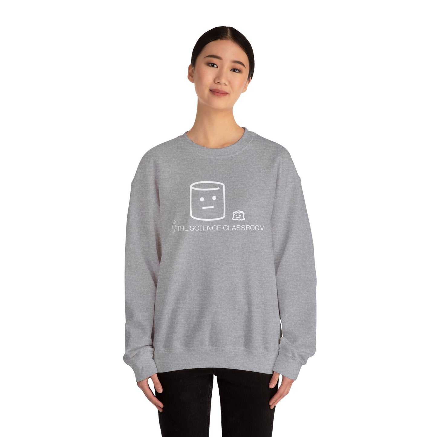 Marshmallow vs Space – Minimalist Science Crewneck