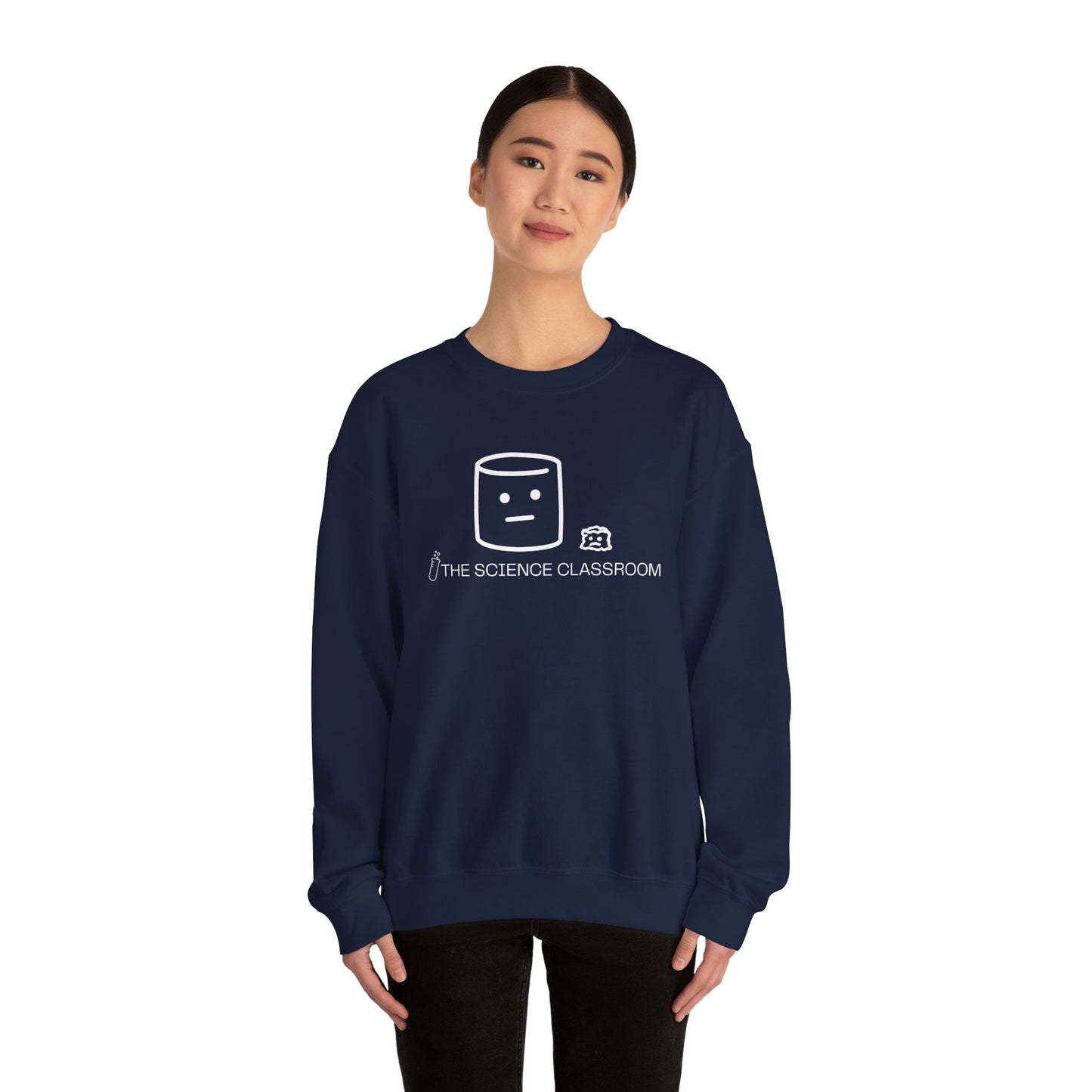 Marshmallow vs Space – Minimalist Science Crewneck