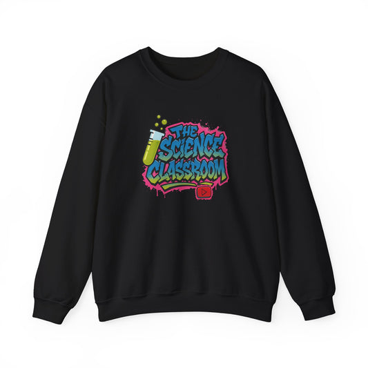 Graffiti Science Classroom ADULT Crewneck Sweatshirt